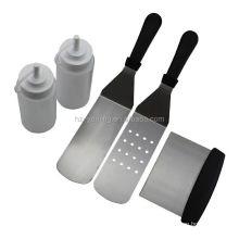 Yuming factory hot selling Grill BBQ tool set ,stainless steel griddle accessories cooking kit BBQ tool kits with carrying bag